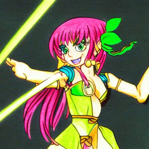 Image similar to line drawing of lime from saber marionette j