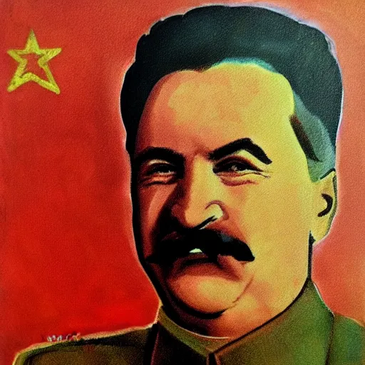 Image similar to stalin. art by danny belanger