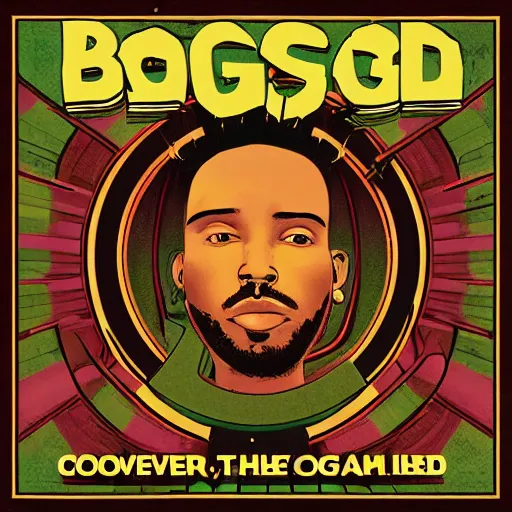 Prompt: cover album from rapper called the bosgid