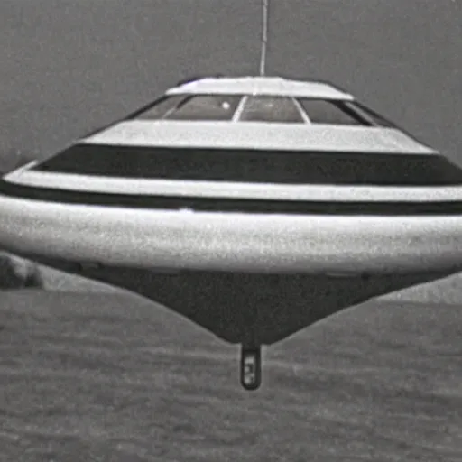 Prompt: old footage of a ufo