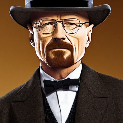 Image similar to Walter white with a top hat