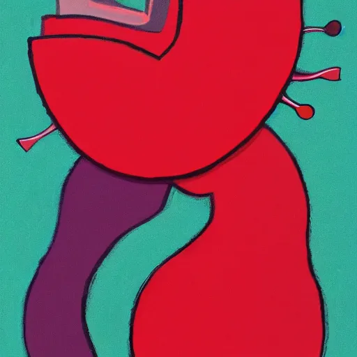 Image similar to by stephen ormandy ghastly cool red. the body art features a group of monsters who live in a castle & have to deal with frankenstein's monster.