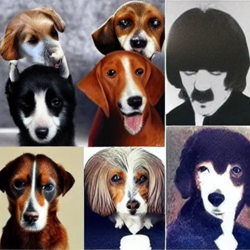 Prompt: dogs that look like the beatles