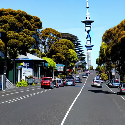 Image similar to a photograph of parnell road in auckland new zealand