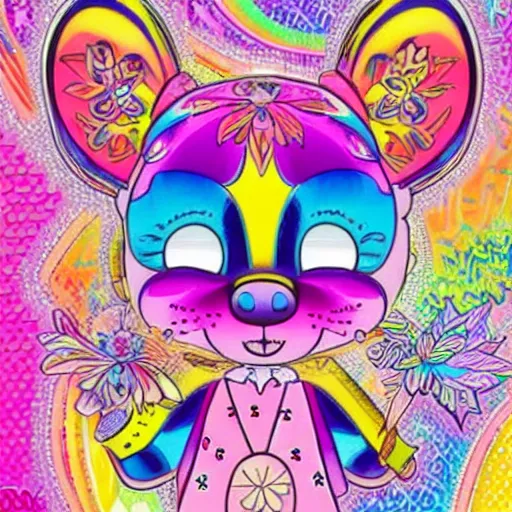 Image similar to Lisa Frank and AC-BU collaboration