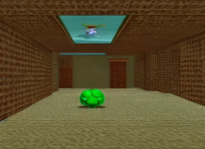 the main room in a 3d Zelda dungeon, Stable Diffusion