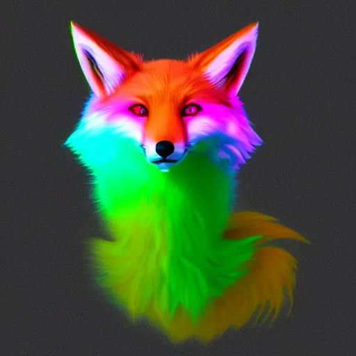 Prompt: digital lime fox, lime retrowave palette, lime digital world, highly detailed, electric breeze, anatomically correct vulpine, synth feel, fluffy face, ear floof, flowing fur, super realism, accurate animal imagery, 4 k digital art