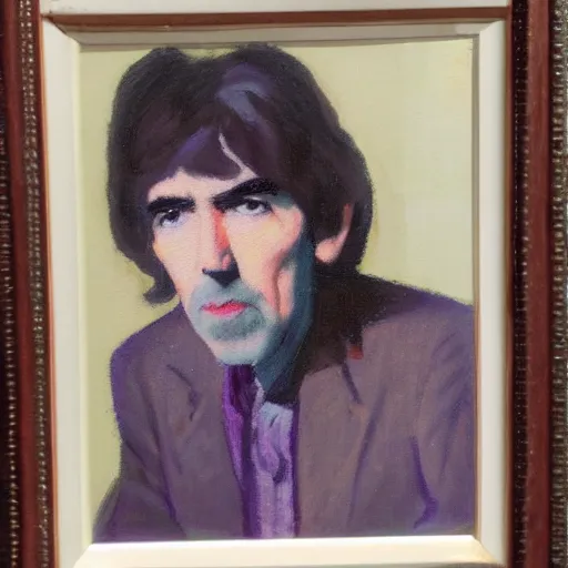 Image similar to impressionist era portrait of george harrison