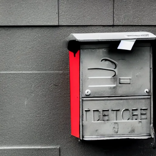 Prompt: photo of an exploding mailbox