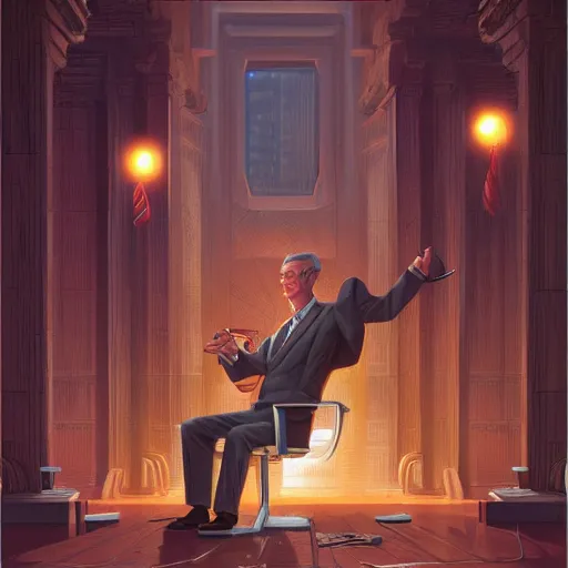 Image similar to jerome powell, money by isaac asimov and marc simonetti