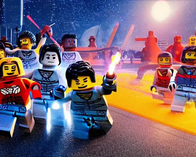 Image similar to still of the Capitol Riots in The Lego Movie (2014)