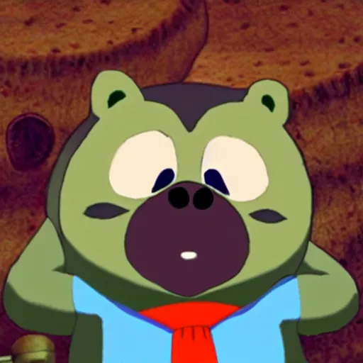 Image similar to tom nook gets trapped in the black lodge from twin peaks