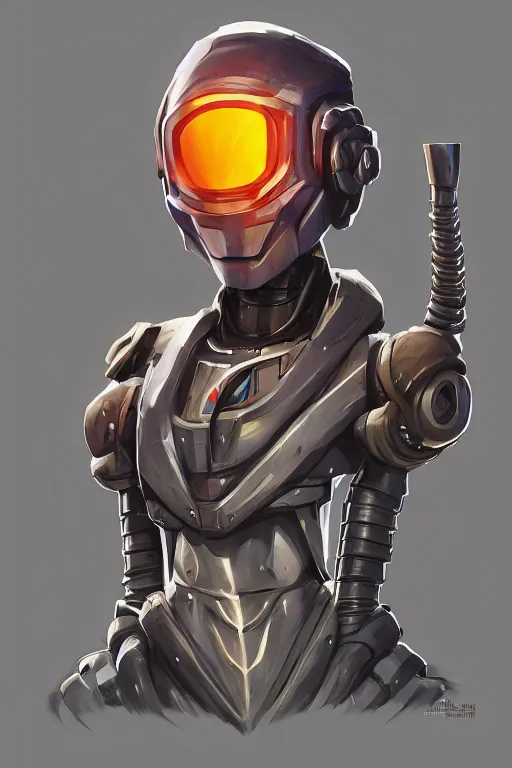 Image similar to epic mask helmet robot ninja portrait stylized as fornite style game design fanart by concept artist gervasio canda, behance hd by jesper ejsing, by rhads, makoto shinkai and lois van baarle, ilya kuvshinov, rossdraws global illumination radiating a glowing aura global illumination ray tracing hdr render in unreal engine 5