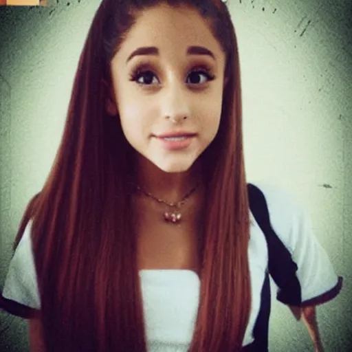 Image similar to ariana grande as a high school nerd