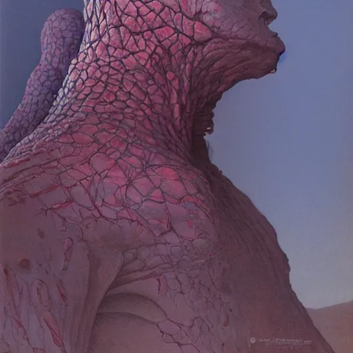 Prompt: the one who watches by Wayne Barlowe