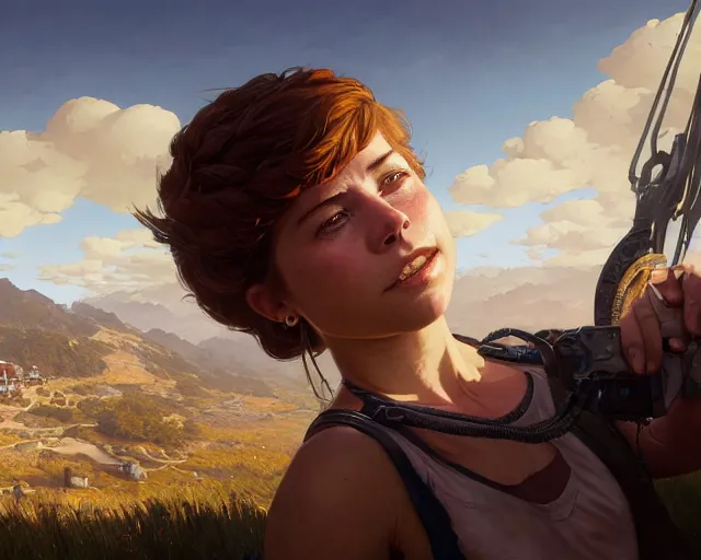 Prompt: highly detailed portrait of jessie buckley, in gta v, stephen bliss, unreal engine, fantasy art by greg rutkowski, loish, rhads, ferdinand knab, makoto shinkai and lois van baarle, ilya kuvshinov, rossdraws, tom bagshaw, global illumination, radiant light, detailed and intricate environment