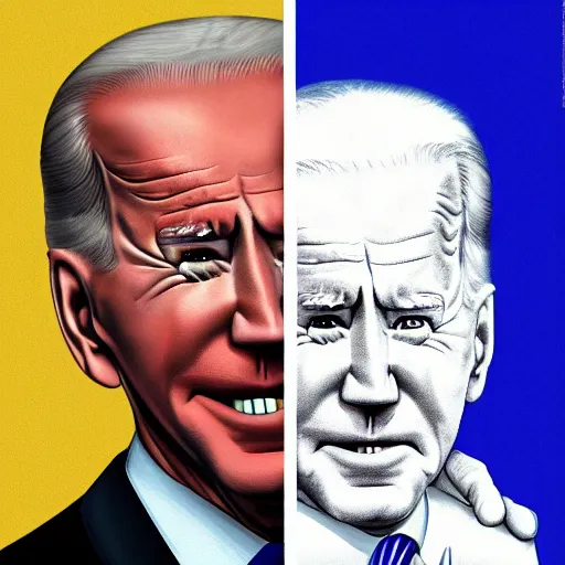 Image similar to caricature of Joe Biden