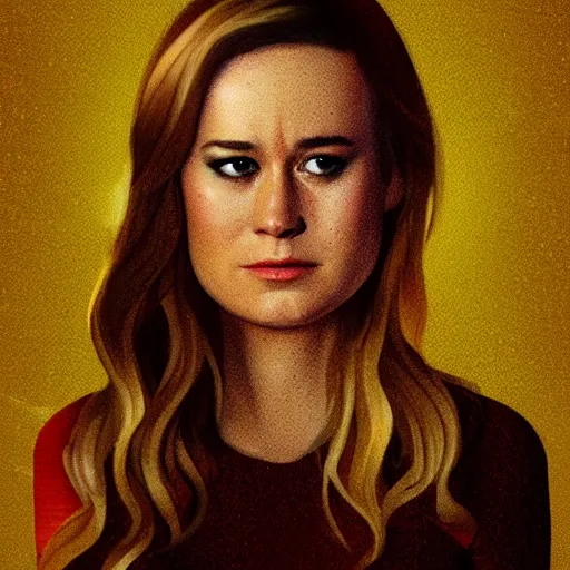 Prompt: brie larson portrait made out of cheese, brie, concept art, matte painting