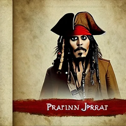 Prompt: captain jack sparrow