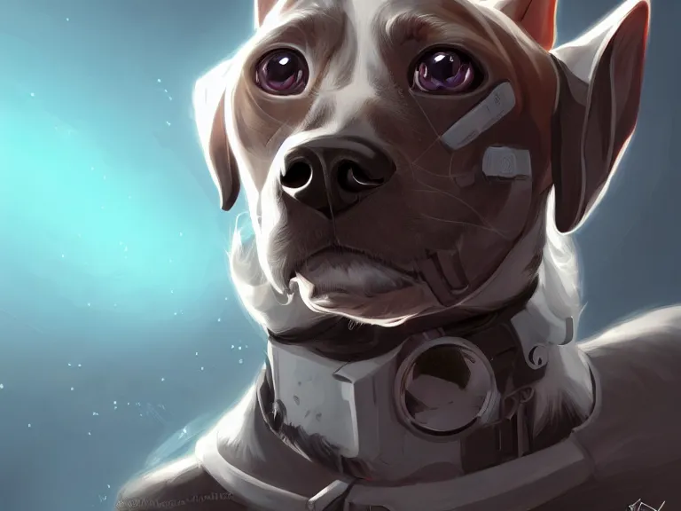 Prompt: cyborg dog, furry art, furaffinity, extremely detailed, digital painting, artstation, concept art, smooth, sharp focus, illustration, trending