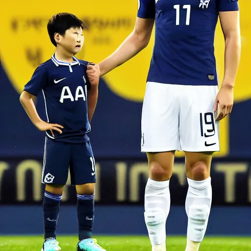 Image similar to harry kane and son heung - min plushys,