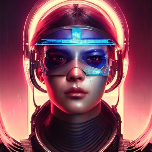 Prompt: portrait painting of cyberpunk jackson wang badass cyberware, ultra realistic, concept art, intricate details, eerie, highly detailed, photorealistic, octane render, 8 k, unreal engine. art by artgerm and greg rutkowski and magali villeneuve and alphonse mucha