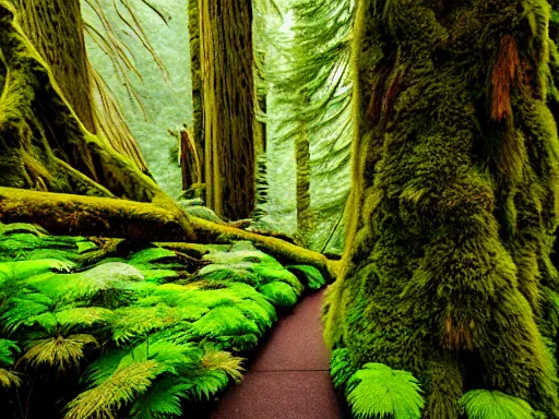 Image similar to hall of mosses at olympic national park