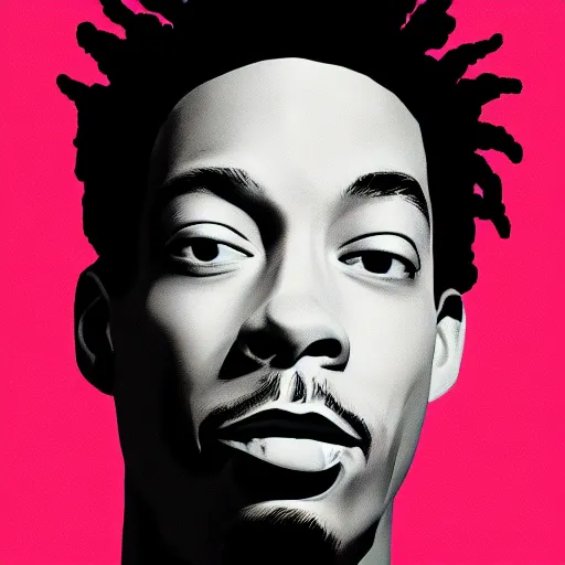 Image similar to wiz khalifa digital art