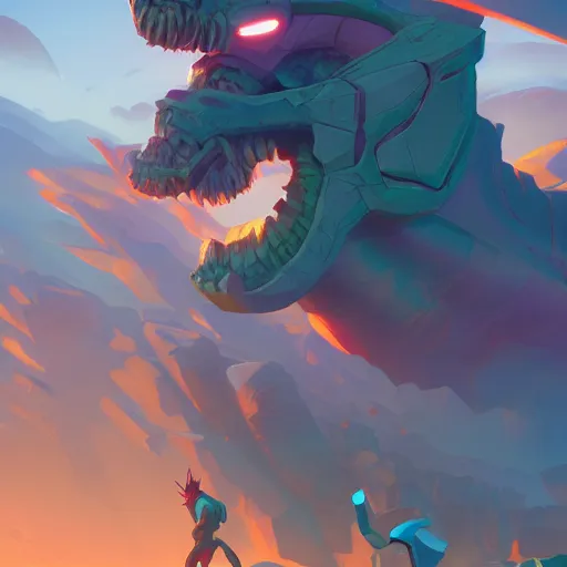 Image similar to hero world beastwars, behance hd by jesper ejsing, by rhads, makoto shinkai and lois van baarle, ilya kuvshinov, rossdraws global illumination