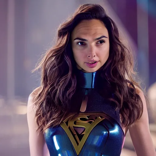 Image similar to Gal Gadot for Victoria Secret, XF IQ4, f/1.4, ISO 200, 1/160s, 8K, Sense of Depth, color and contrast corrected, Nvidia AI, Dolby Vision, symmetrical balance, in-frame