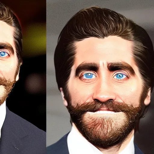 Image similar to creepypasta of jake gyllenhaal, uncanny, scary