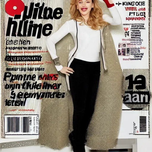 Prompt: Kylie Minogue in a target catalogue modelling clothing