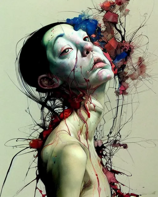 Image similar to there is ugliness in beauty, but there is also beauty in ugliness. in the style of adrian ghenie, esao andrews, jenny saville, edward hopper, surrealism, dark art by james jean, takato yamamoto