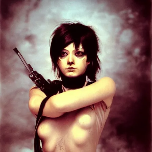 Image similar to Karel Saudek portrait photograph of Tracer (Overwatch)