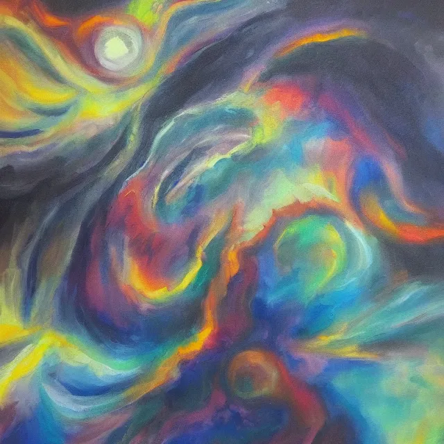 Image similar to astral dimension, oil painting