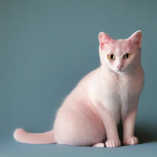 Image similar to photo pale pink cat