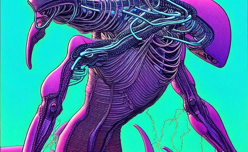 Prompt: ( ( ( ( an alien ) ) ) ) by mœbius!!!!!!!!!!!!!!!!!!!!!!!!!!!, overdetailed art, colorful