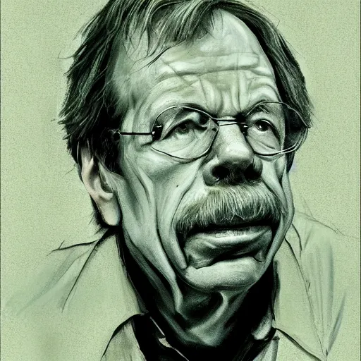 Image similar to portrait of vaclav havel as the it by stephen king