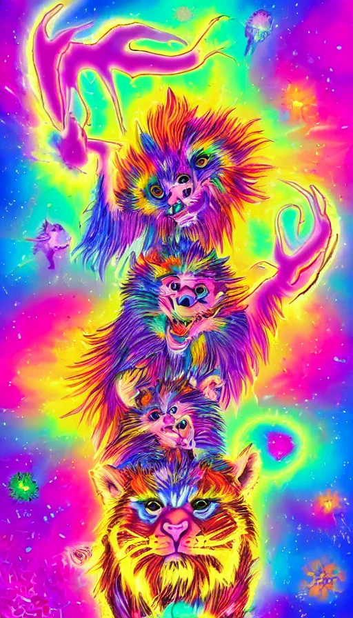 Image similar to rage, by lisa frank,