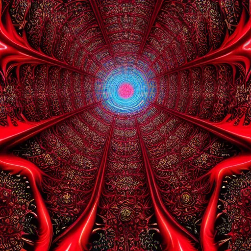 Prompt: Red Fractals , hd, intricate, hyper detailed, award winning, beautiful, 8k, digital art