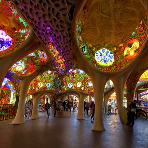 Image similar to antoni gaudi designed disneyland