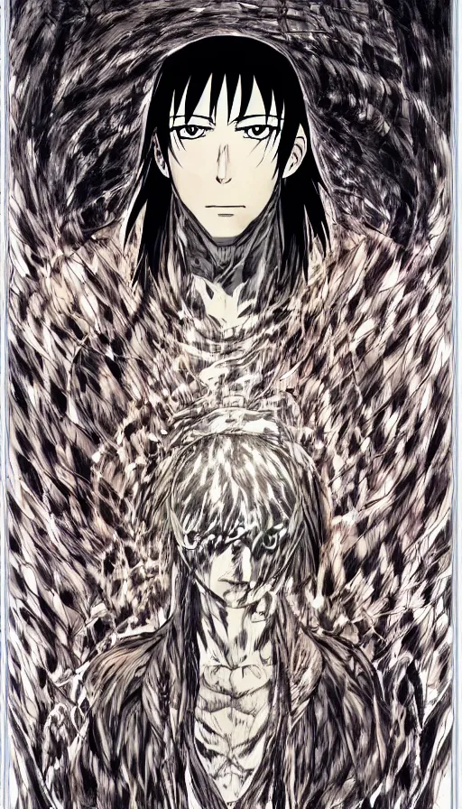 Image similar to portrait of a digital shaman, by hajime isayama