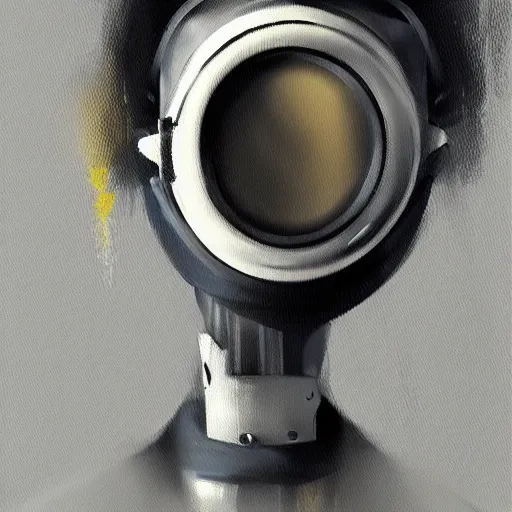 Prompt: concept art of gas mask by jama jurabaev, brush hard, artstation, cgsociety, for aaa game, high quality, brush stroke