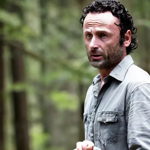 Image similar to Andrew Lincoln playing Glenn Rhee from the walking dead,8k,