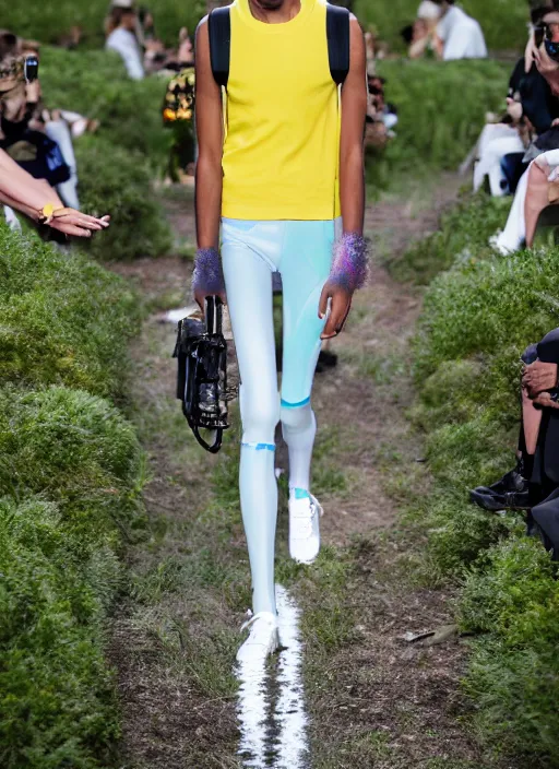 Image similar to hyperrealistic and heavy detailed balenciaga runway show of rick and morty , Leica SL2 50mm, vivid color, high quality, high textured