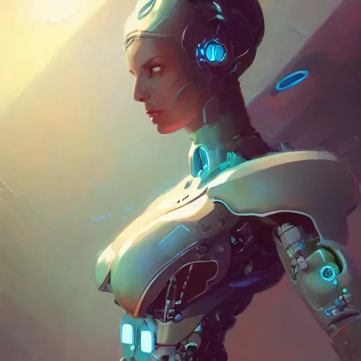 Image similar to comic book illustration, a portrait of a beautiful cybernetic woman, cyberpunk concept art by pete mohrbacher and artgerm and wlop and greg rutkowski and josan gonzales and syd mead, highly detailed, intricate, sci-fi, sharp focus, Trending on Artstation HQ, deviantart