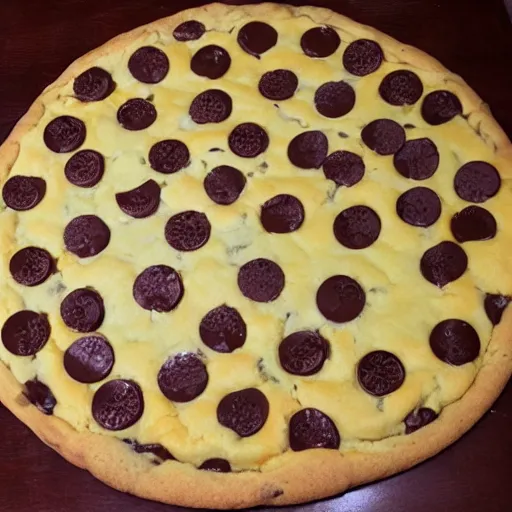 Prompt: cookie pizza