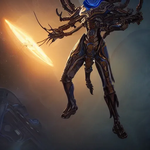 Image similar to a highly detailed vector render of a protoss zealot from starcraft, fighting a xenomorph from alien, science fiction, high contrast, blue and black color scheme, art by artgerm and greg rutkowski and alphonse mucha, volumetric lighting, octane render, 4 k resolution, trending on artstation, masterpiece
