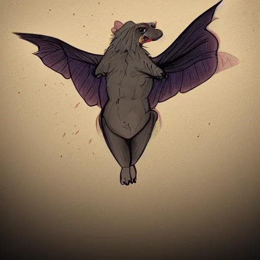 Prompt: hipposideros griffini concept. 2 d illustration trending concept on artstation. # dtiyschallenge, # dtiys, # artchallenge # arttrending