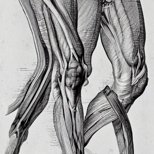 Image similar to illustrations of unusual anatomy by andreas vesalius